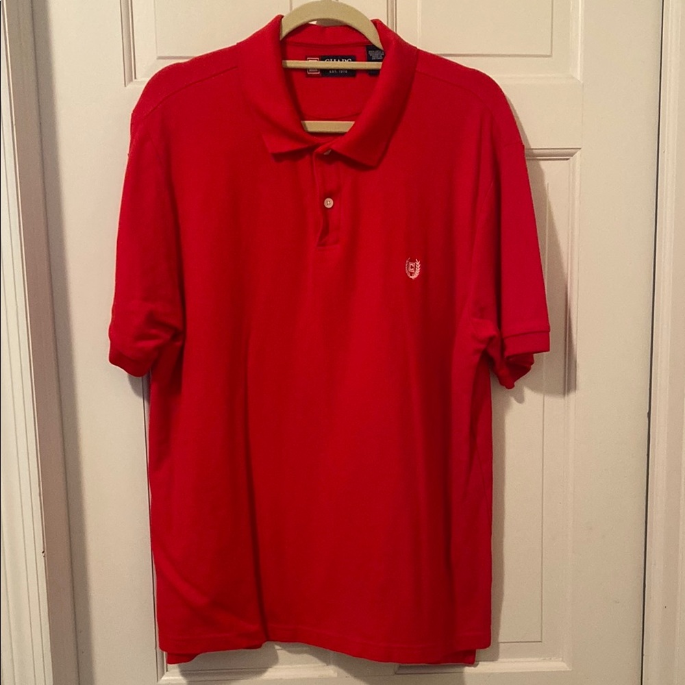 Chaps Red Polo Shirt Classic Style
